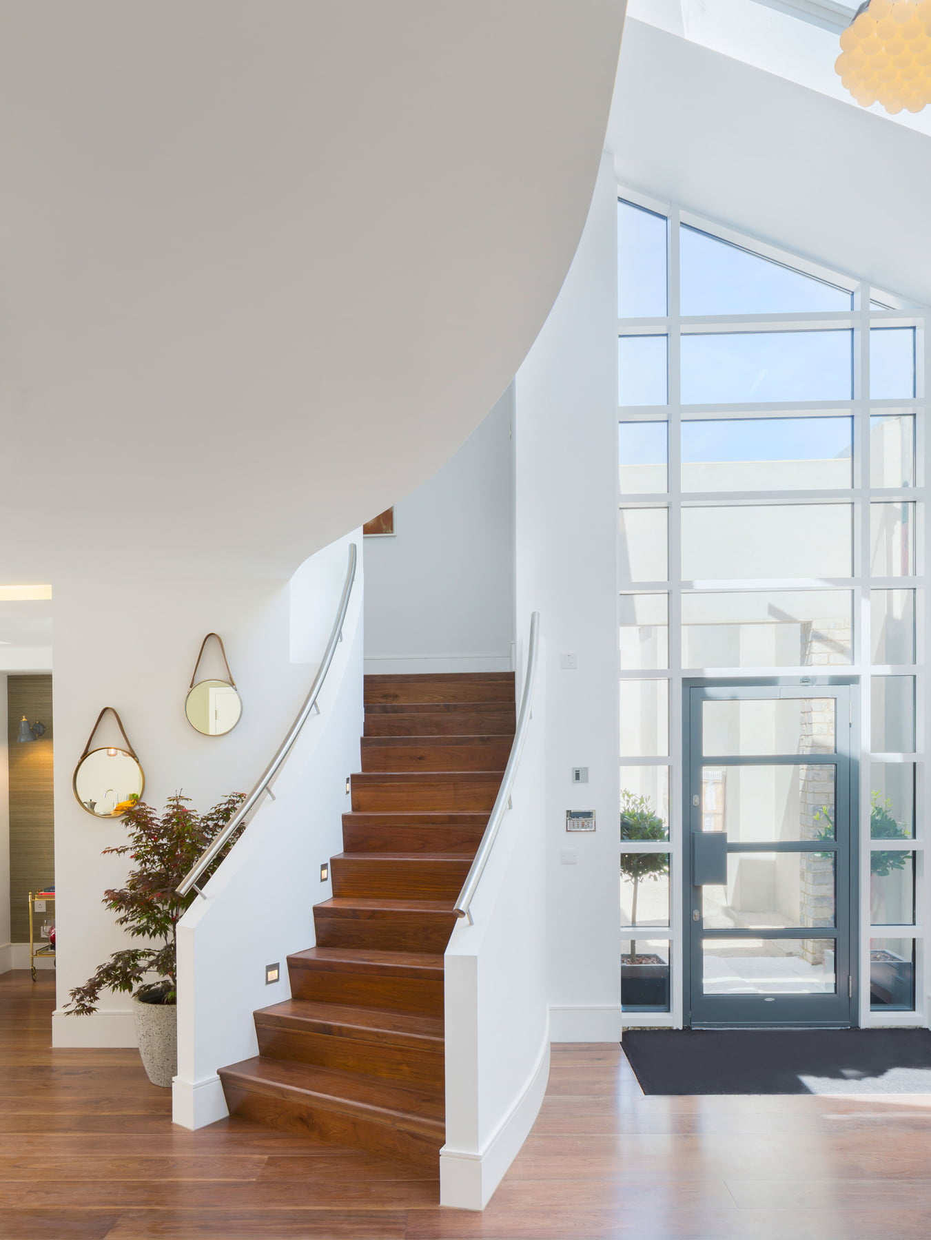 Verve Properties Sunlight Mews Fulham townhouse staircase oak flooring 85 Lamps by Droog
